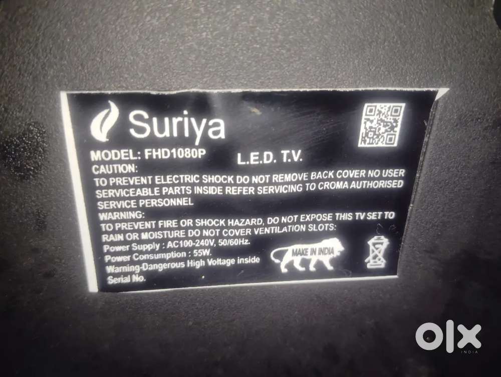 Tv 26 inch Suriya company brand new only 3 month use