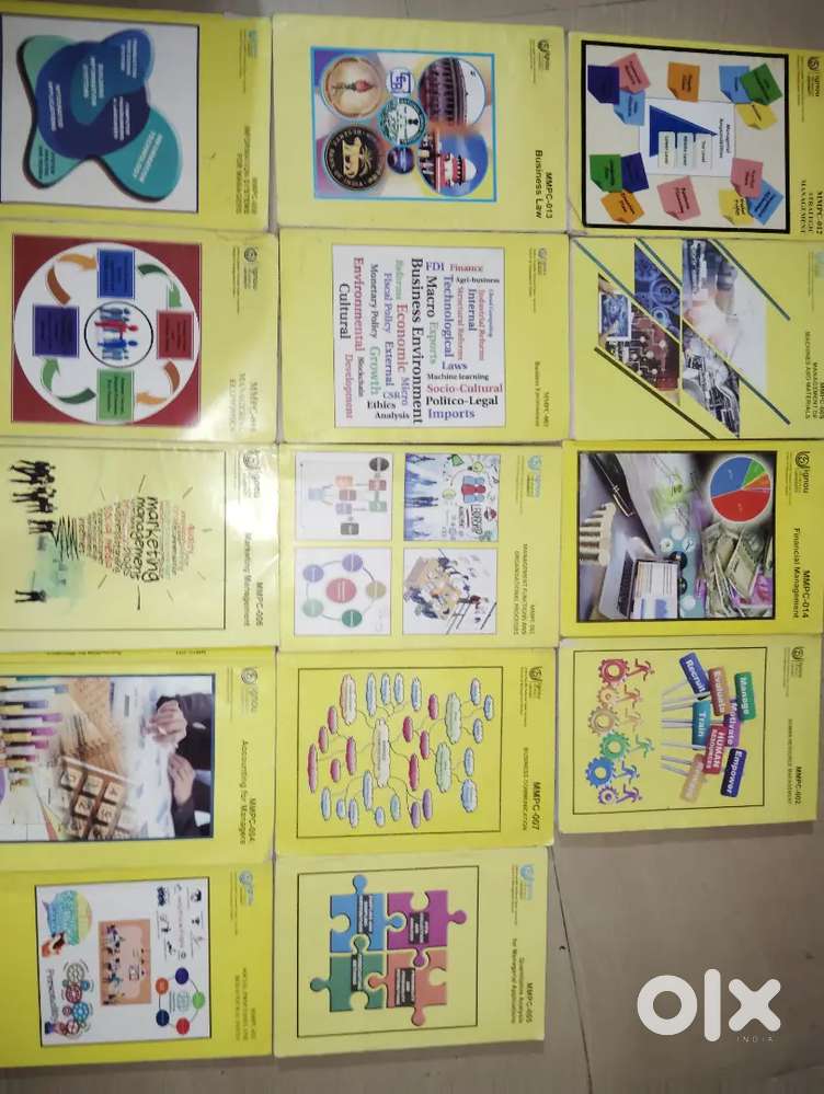 Indhira gandhi national open university MBA 1st and 2nd sem textbooks