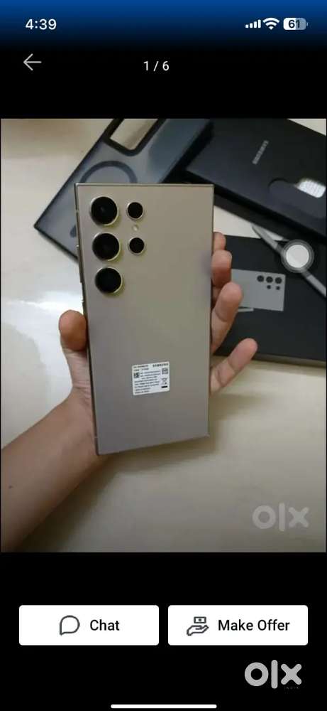 Sumsung galaxy s 24 ultra with all accessories emi available