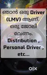 I Need a Driver Job (LMV)