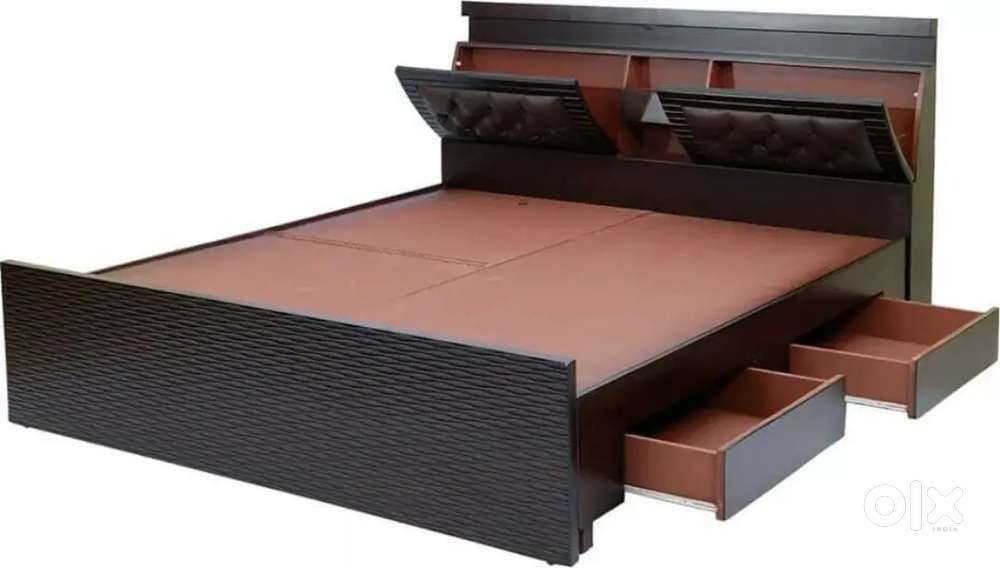 Supreet furniture Brand new Assam teak wood and ply board cot 4/6