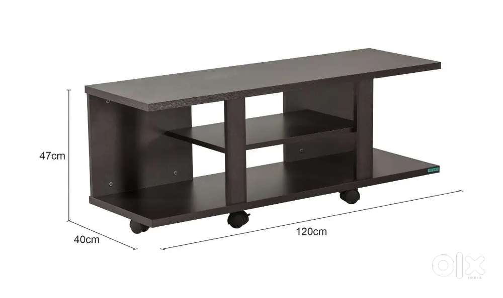 Tv unit with rolling wheels