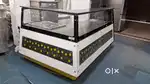 Ss counter Bakery display counters hot and cold-