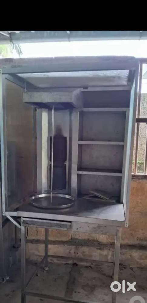 Shawarma Machine with double flame and stand for sale