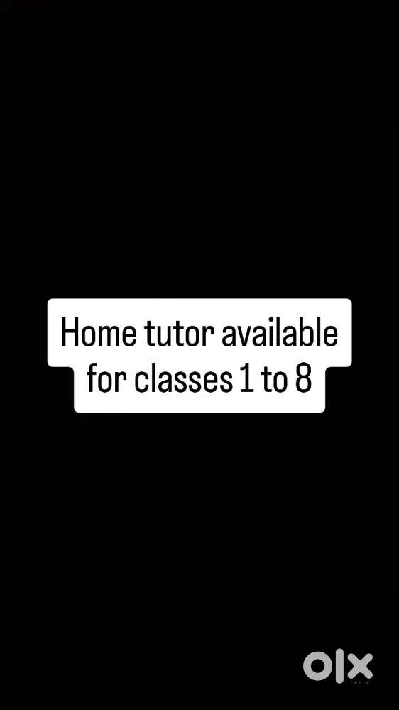 Home tution from class 1 to 8