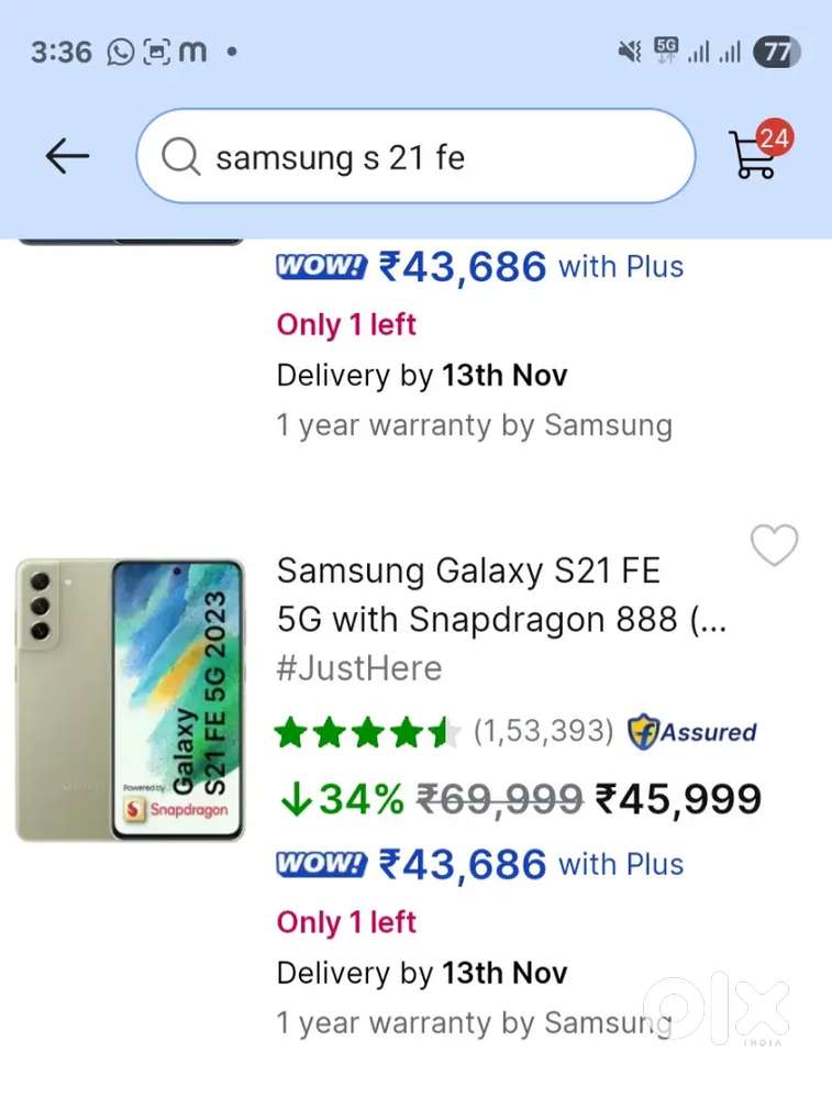 New condishan sumsang 21 fe