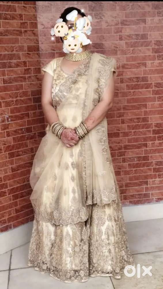 Lehenga used two times of height 5feet 1 inches