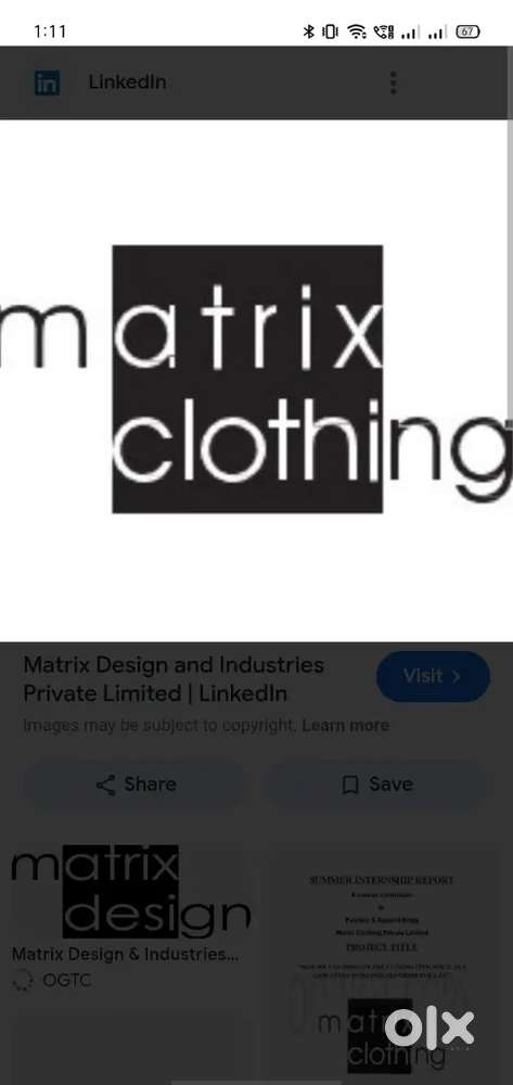 Matrix clothing pvt ltd