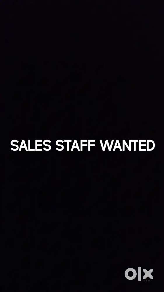 Lady sales staff wanted for Shop in Kottayam Town