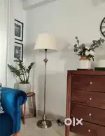 Brass antique finish standing lamp