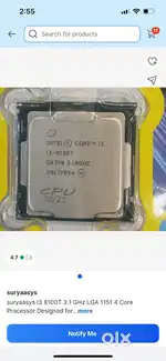 Processor i3-8100T