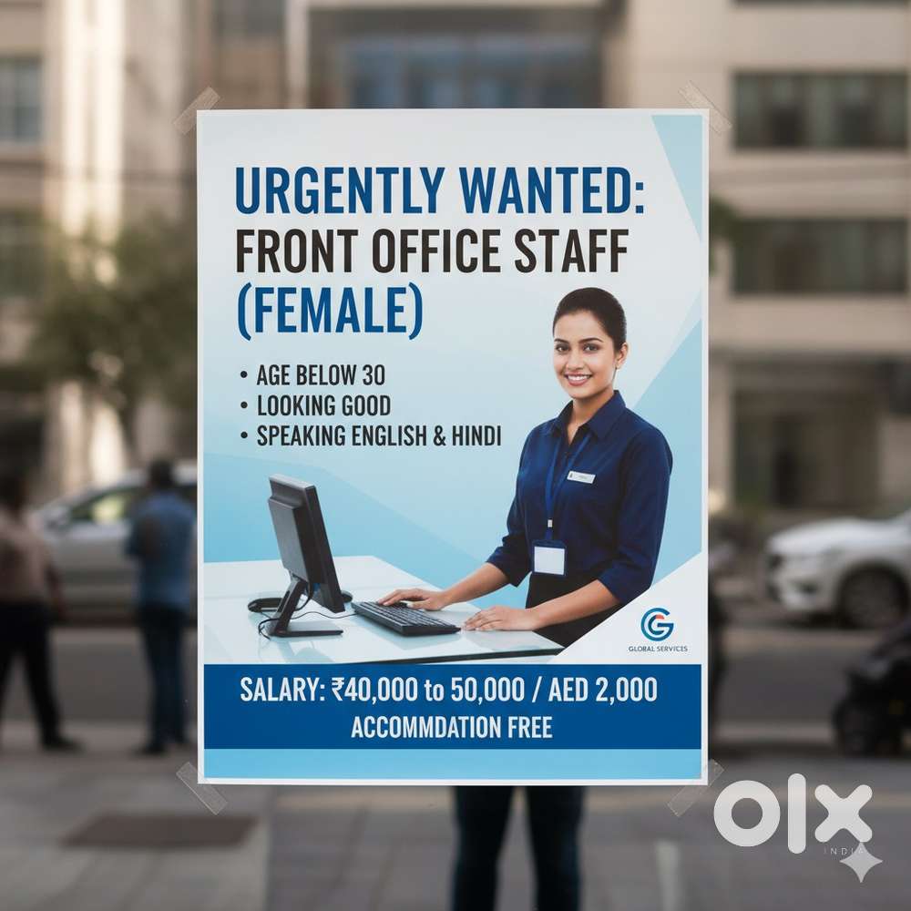Urgently wanted front office manager Female visa free