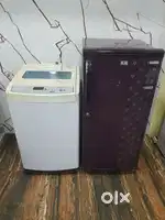 Videocon single door refrigerator and Samsung top load washing machine