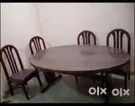 Dinning table with 6 chairs,Bed,Table and Dressing Table without glass