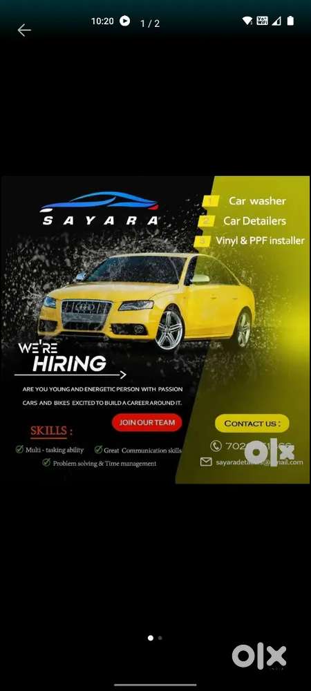 Car washer required in Margao