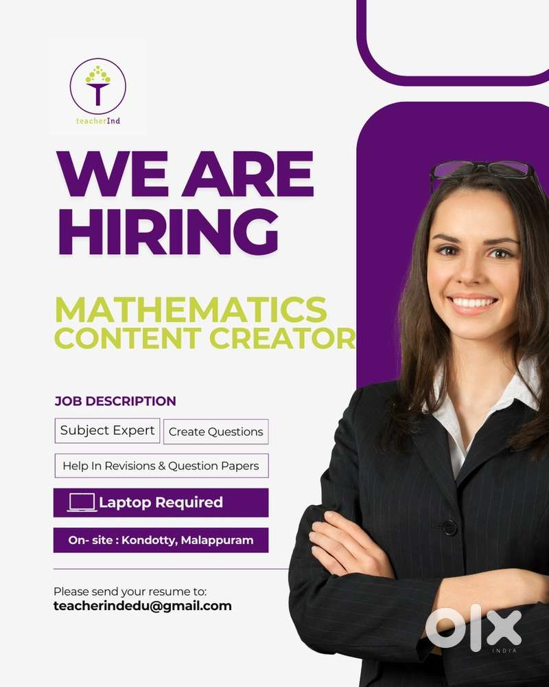 Hiring mathematics content creator