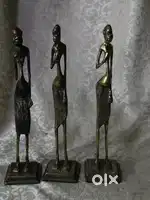 Antique pure brass solid heavy tribals statue