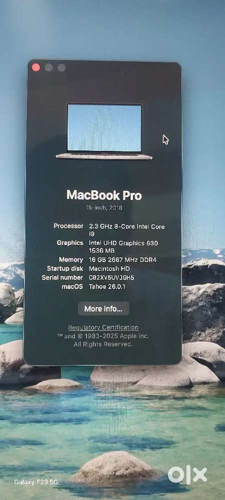 Apple laptop macbook pro 16 inch 2019