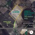 Farm land for sell near highway 15 km from pandharkawada