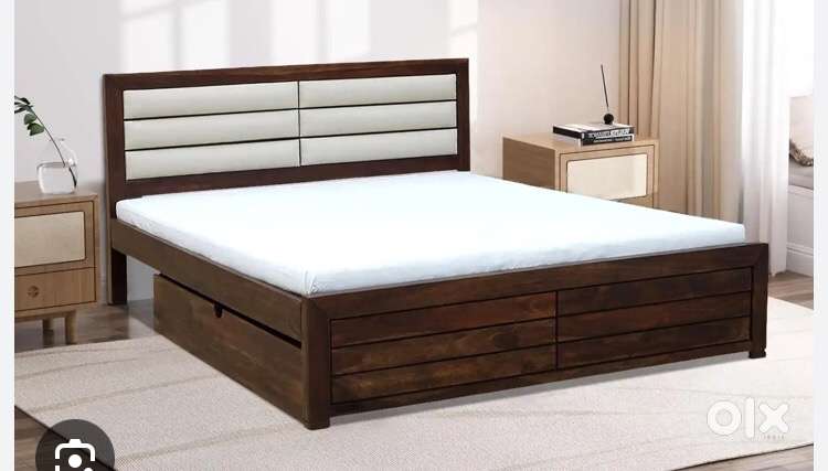 Sunday sale on buy new double bed with box -6990/-