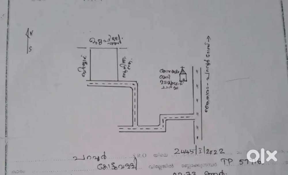 6.75 cnt land for sale in kothakulam church