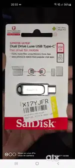 BRAND NEW SanDisk SDDDC4-256G-135 256 GB OTG Drive Compatible