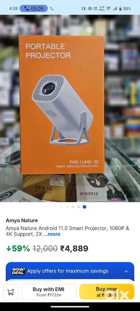 PORTABLE PROJECTOR