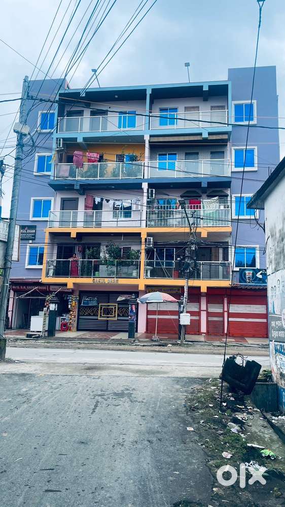 2bhk flat for road at dashami ghat, joynagat, main road facing