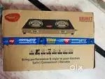 Pigeon Popular Cooktop Glass Manual Gas Stove (2 Burners)