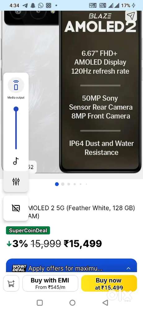 Blaze Amoled 2 5g(sealed pack)