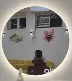 LED Light Mirror 2.5ft x 2.5ft for Drawing Room, Washroom, Salon etc