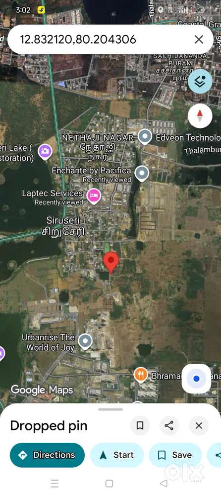 Layout in Siruseri village only ₹ 3899/- per sqft rate negotiable