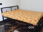 ROT IRON BED WITH MATTRESS(QUEEN SIZE)