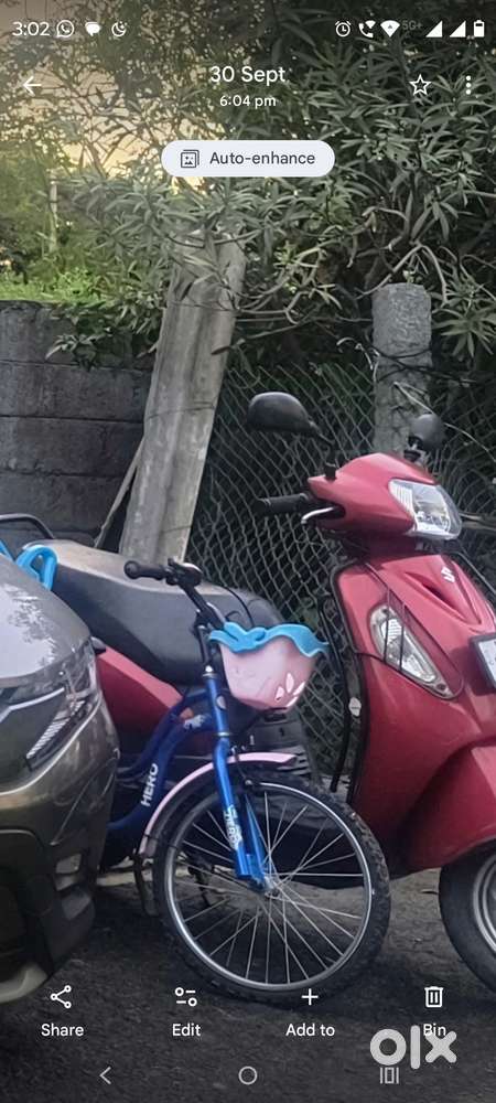 Rarely used girls bicycle