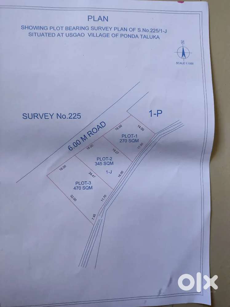 NA plot for sale at usgaon tisk