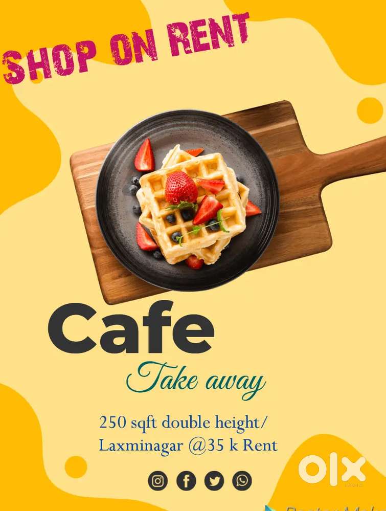 Double height Shop on Rent For Cloud kitchen
