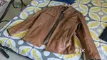 Brown Genuine Leather Rider Jacket 42 XL