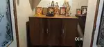 WOODEN CUPBOARD 3 DOOR & LG FULLY Automatic