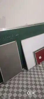 White board, green board, almirah