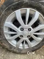 14 inch alloy wheels, 4 pieces, no complaints.