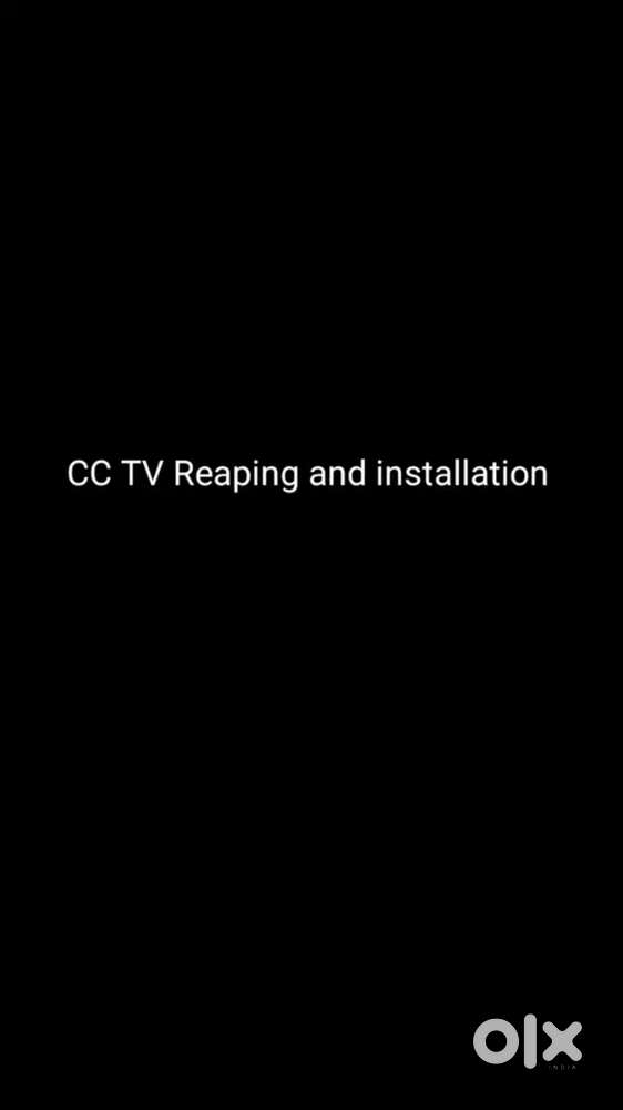 CC TV repairing and installation