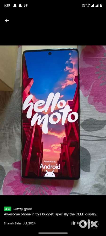 moto g85 5g mobile in good condition 6 month old under warranty