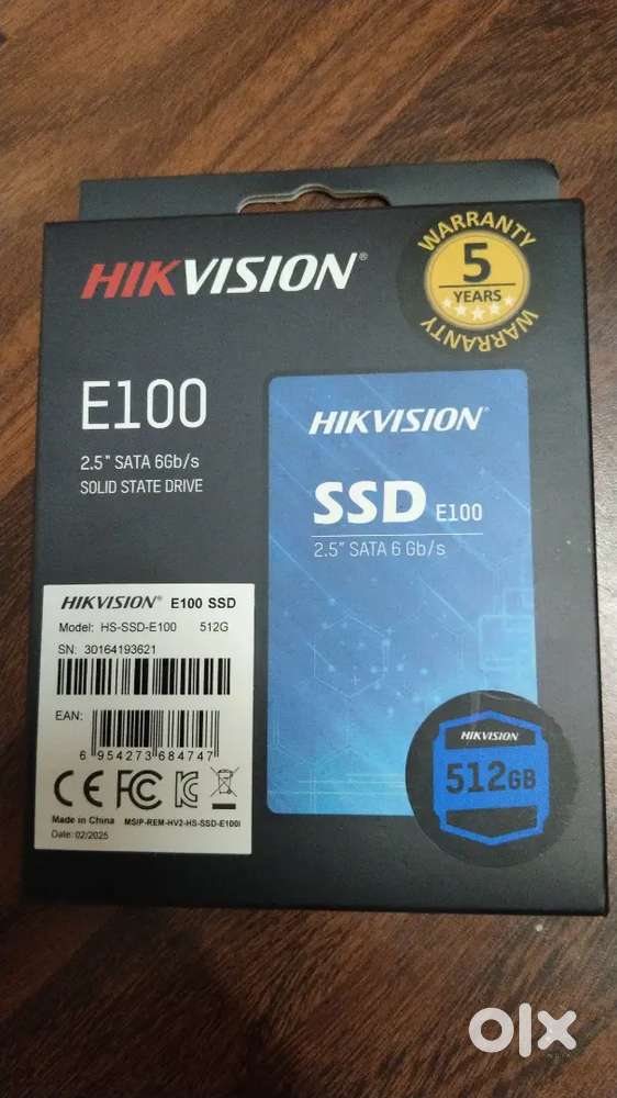 hikvision ssd card e100 512 gm
