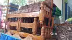 akeshiya three seater wooden sofa