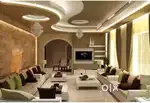 All kinds of false ceiling work gypsum ceiling pvc ceiling 2by2 grid