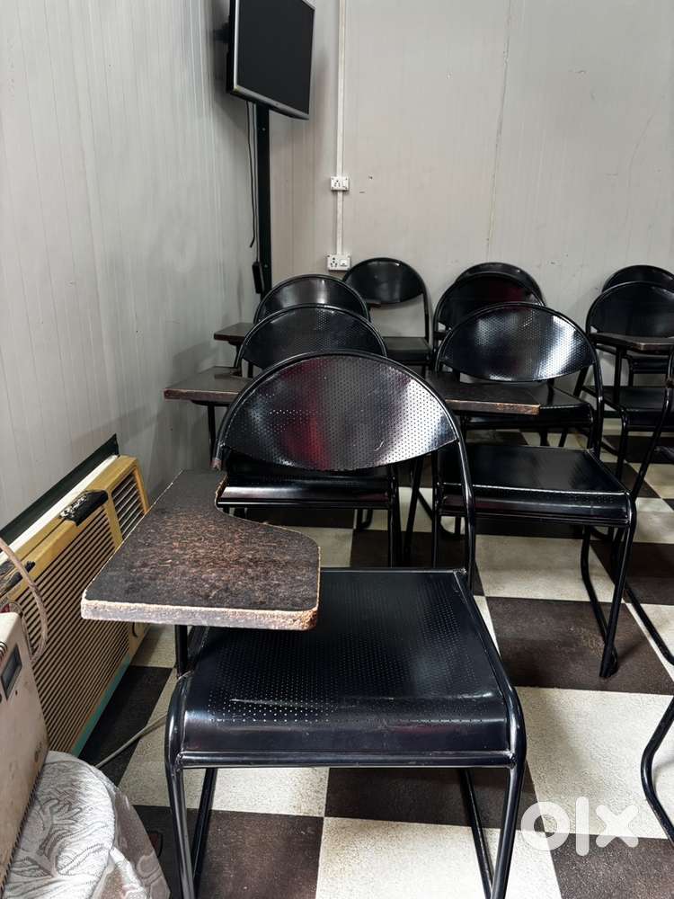 Handle Study Chairs,Black colour,