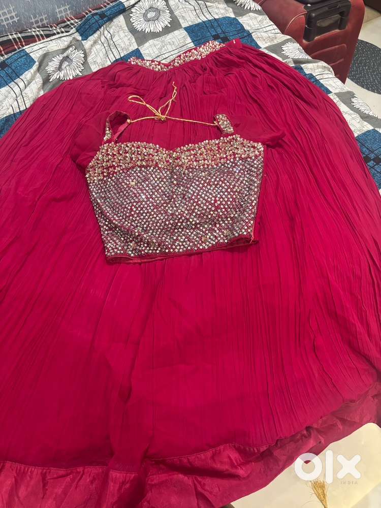 Crop top and lengha