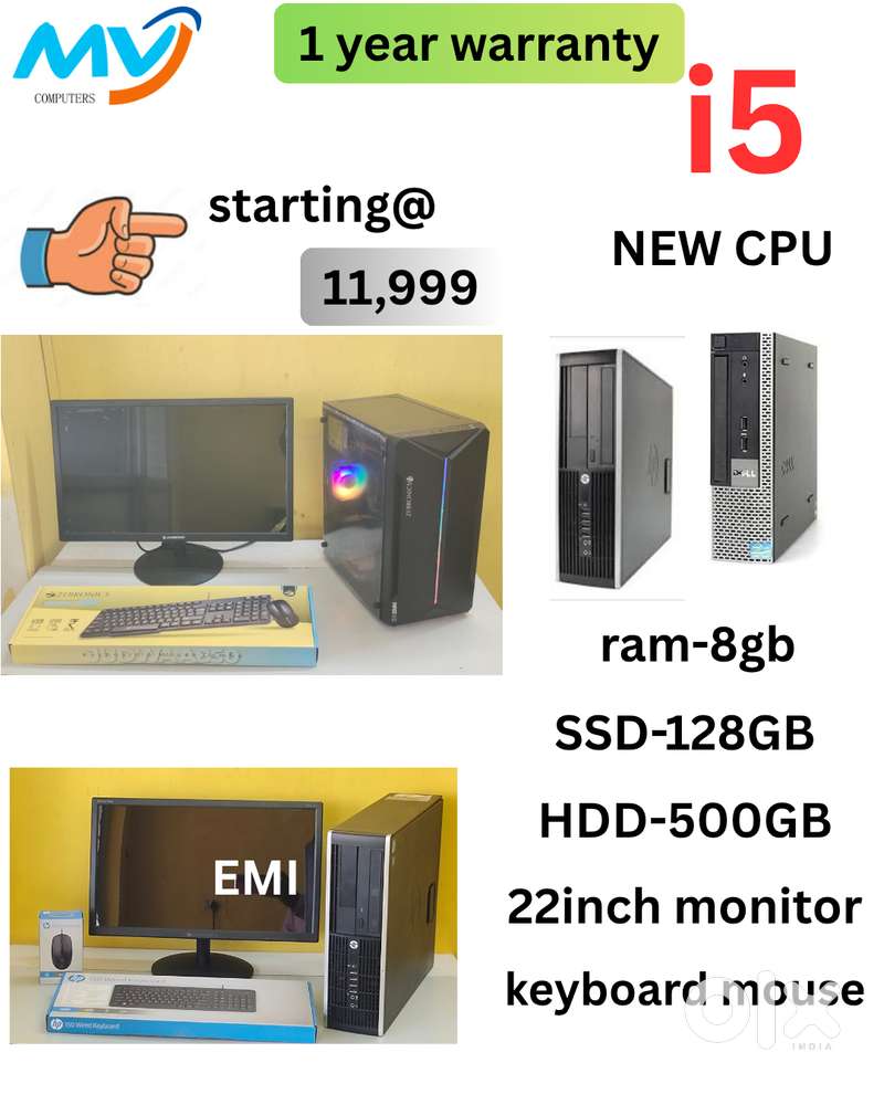 Desktop Laptop Full Set CPU i3-i5-i7 Sales & Service  ALL NEW Full Set