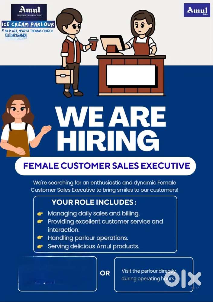 Female customer service executive