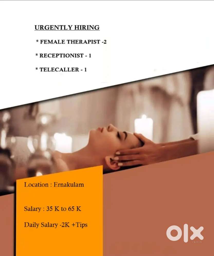 HIRING FEMALE THERAPIST (Daily wise salary and benefits assured)